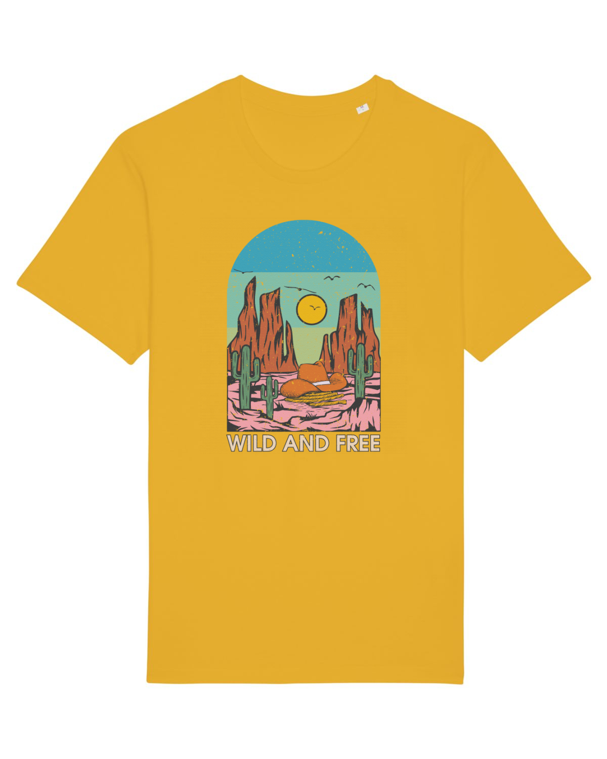 Tricou mânecă scurtă Unisex Rocker Spectra Yellow