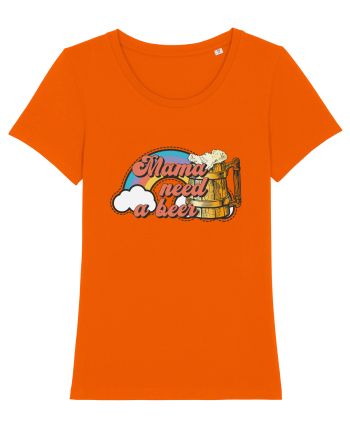 Mama Need A Beer Bright Orange
