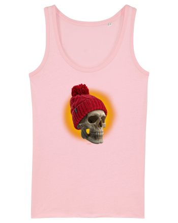 Craniu cu caciulă - skullbeanie 02-01 Cotton Pink