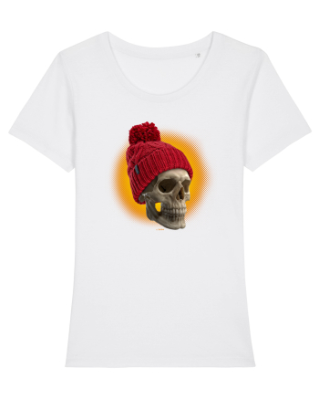 Craniu cu caciulă - skullbeanie 02-01 White