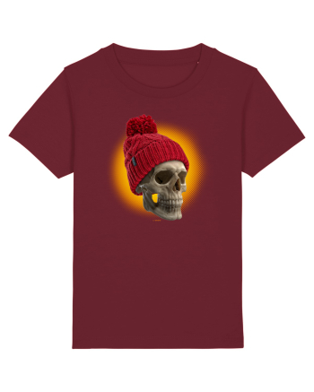 Craniu cu caciulă - skullbeanie 02-01 Burgundy