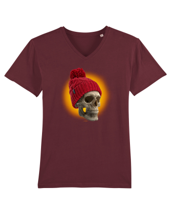 Craniu cu caciulă - skullbeanie 02-01 Burgundy