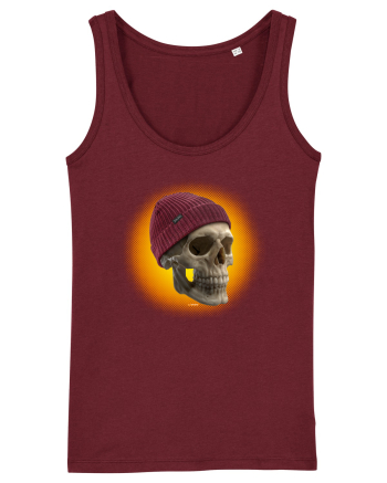 Craniu cu caciulă - skullbeanie 03-02 Burgundy