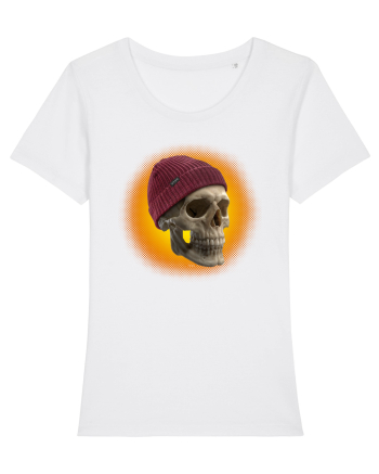 Craniu cu caciulă - skullbeanie 03-02 White
