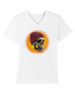 Craniu cu caciulă - skullbeanie 03-02 Tricou mânecă scurtă guler V Bărbat Presenter