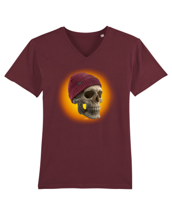 Craniu cu caciulă - skullbeanie 03-02 Burgundy