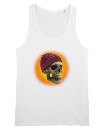 Craniu cu caciulă - skullbeanie 03-02 White