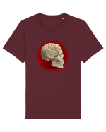 Craniu cu creier - skullbrain Tricou mânecă scurtă Unisex Rocker