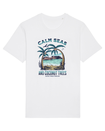 De vară: Calm seas and coconut trees White