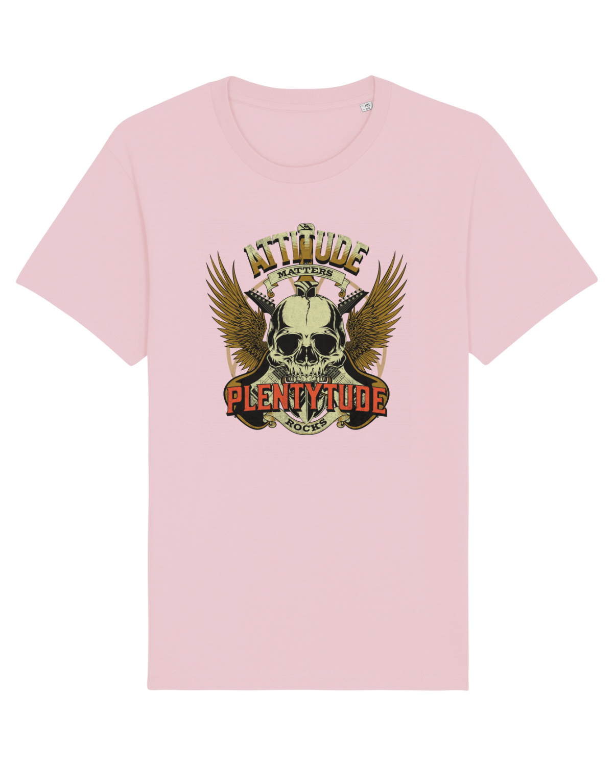 Tricou mânecă scurtă Unisex Rocker Cotton Pink