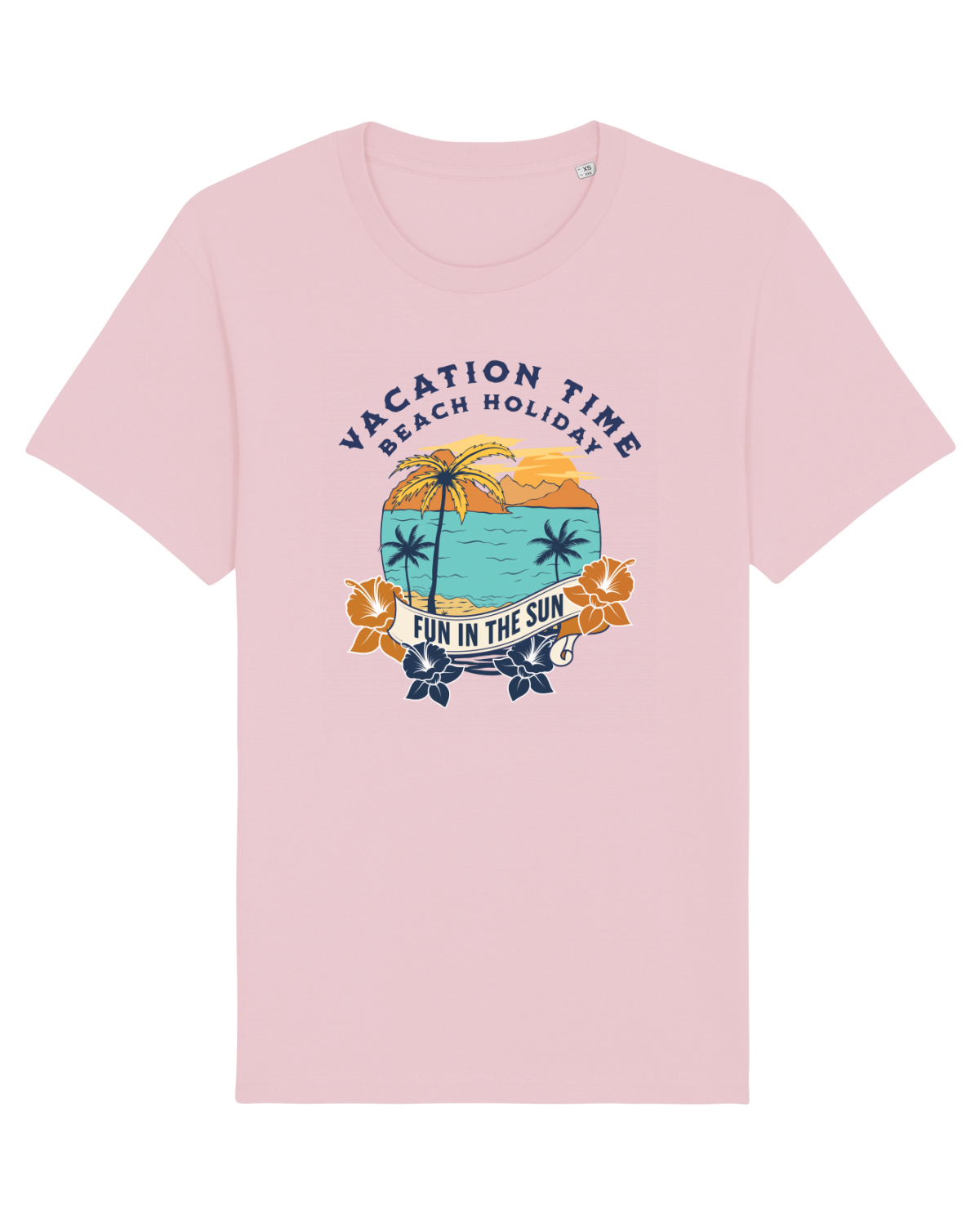 Tricou mânecă scurtă Unisex Rocker Cotton Pink