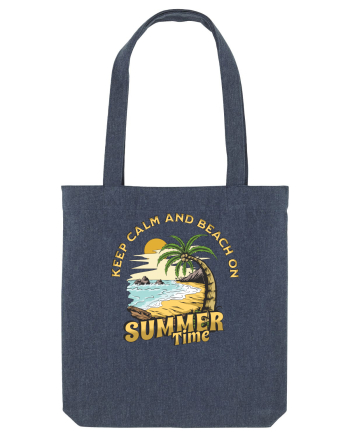 De vară: Keep calm and beach on Midnight Blue