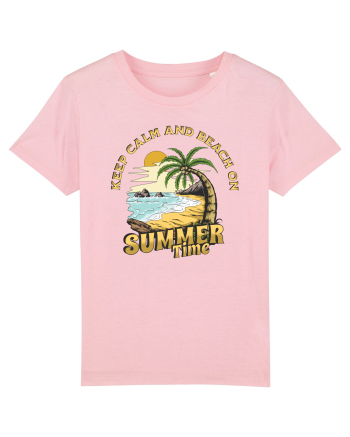De vară: Keep calm and beach on Cotton Pink