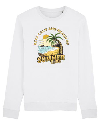 De vară: Keep calm and beach on White