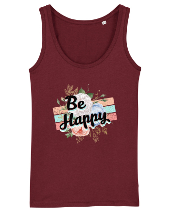 Be Happy Burgundy