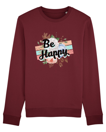 Be Happy Burgundy