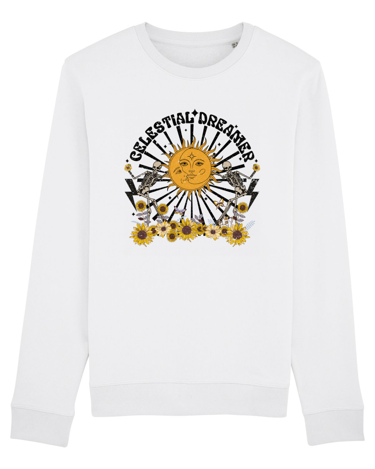 Bluză mânecă lungă Unisex Rise White