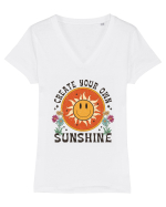 Create Your Own Sunshine Tricou mânecă scurtă guler V Damă Evoker