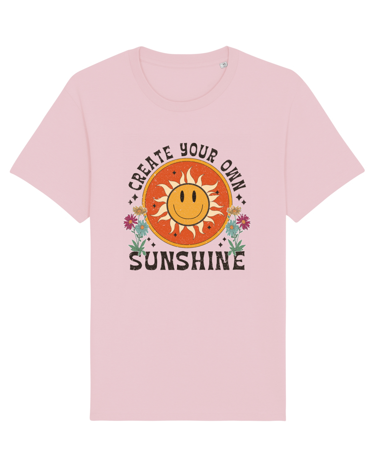Tricou mânecă scurtă Unisex Rocker Cotton Pink