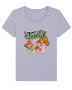 Don't Stop Growing Tricou mânecă scurtă guler larg fitted Damă Expresser