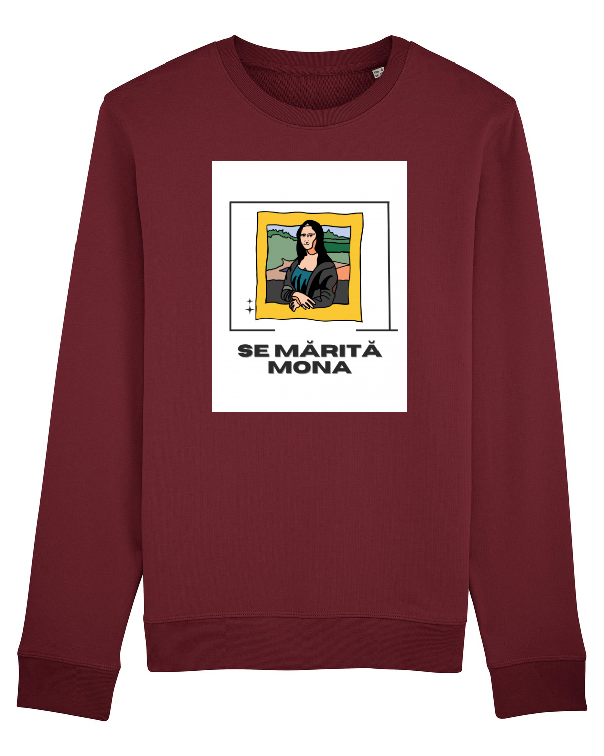 Bluză mânecă lungă Unisex Rise Burgundy