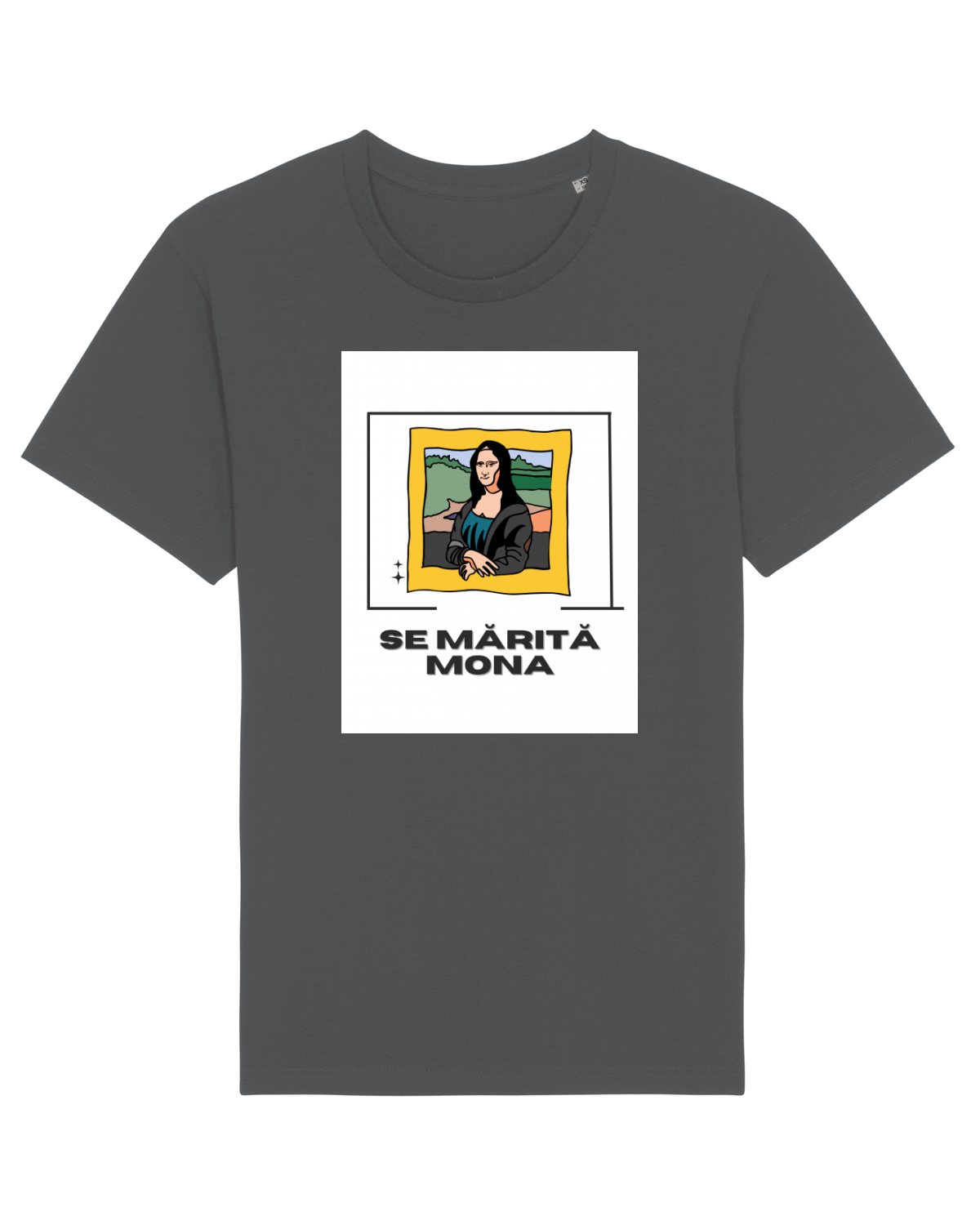 Tricou mânecă scurtă Unisex Rocker Anthracite