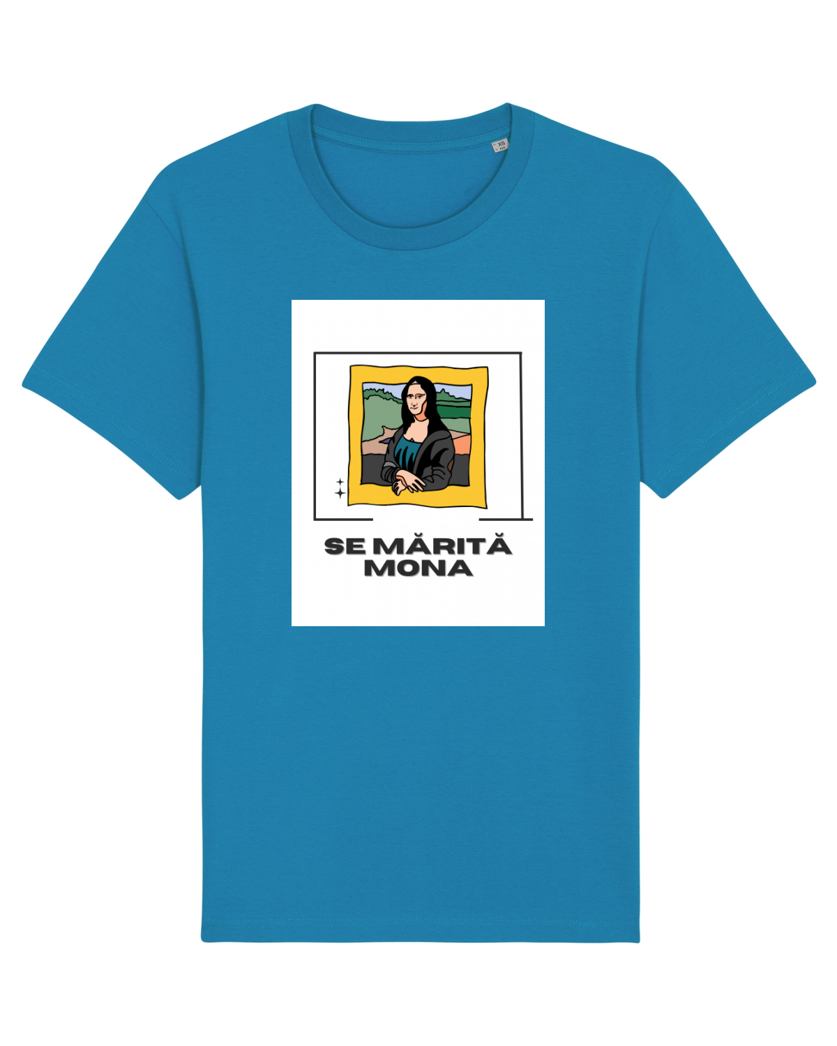 Tricou mânecă scurtă Unisex Rocker Azur
