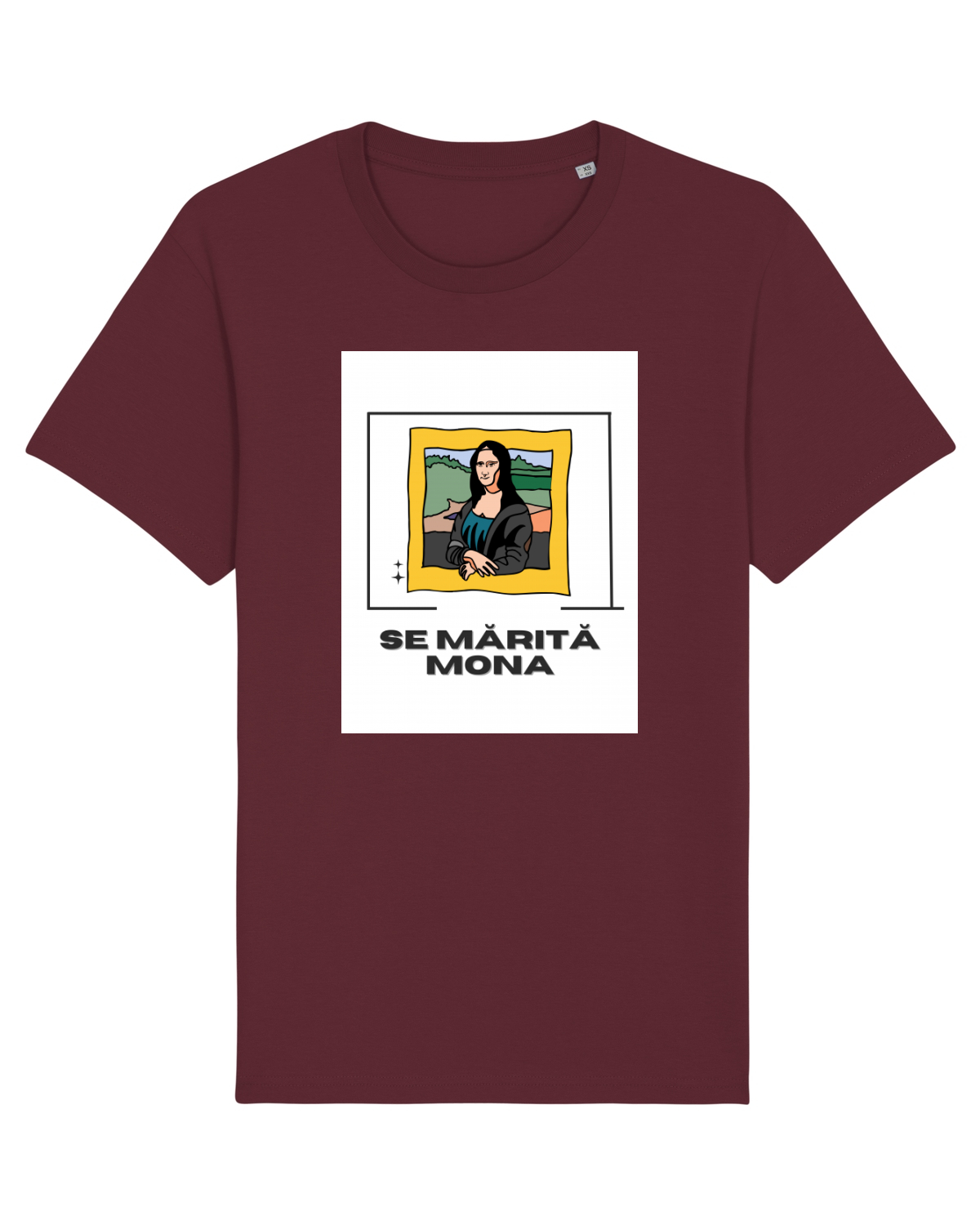 Tricou mânecă scurtă Unisex Rocker Burgundy