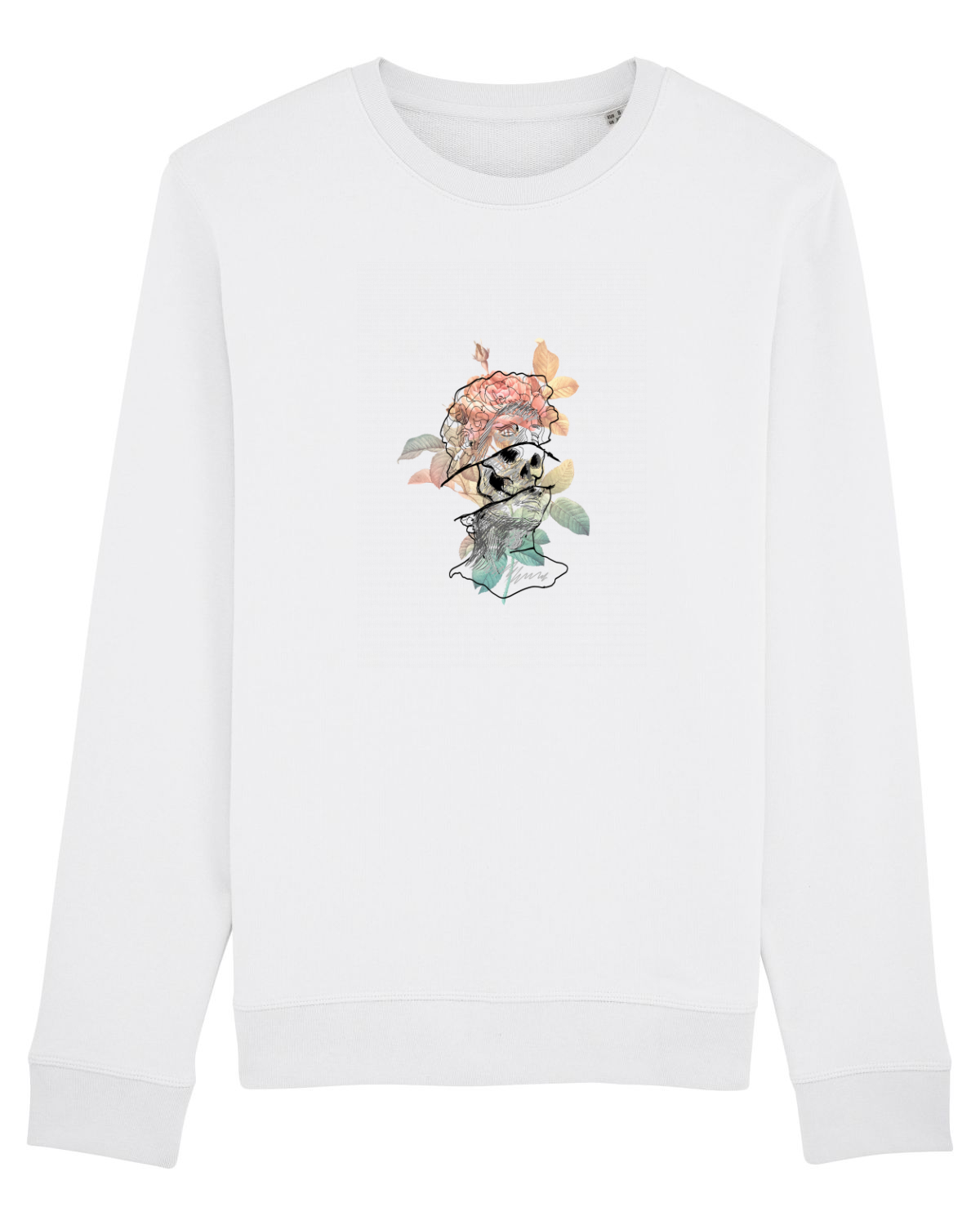 Bluză mânecă lungă Unisex Rise White