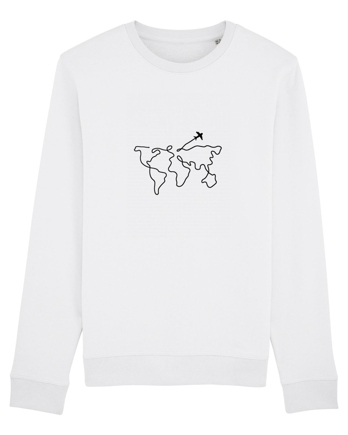 Bluză mânecă lungă Unisex Rise White