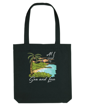 De vara: All I need is sea and love - black Black
