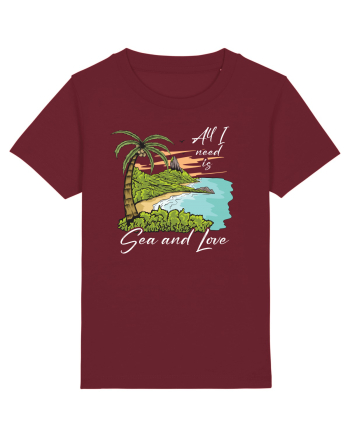 De vara: All I need is sea and love - black Burgundy