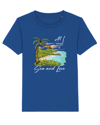 De vara: All I need is sea and love - black Majorelle Blue
