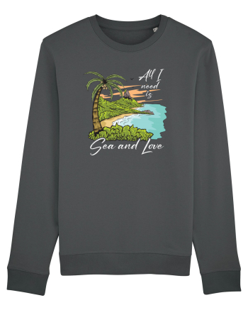 De vara: All I need is sea and love - black Anthracite