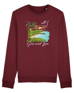 De vara: All I need is sea and love - black Bluză mânecă lungă Unisex Rise