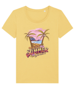 De vară: Magical summer sunsets Tricou mânecă scurtă guler larg fitted Damă Expresser