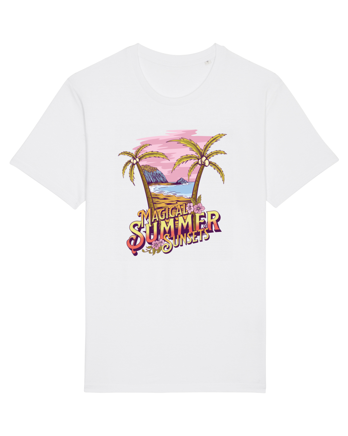 Tricou mânecă scurtă Unisex Rocker White