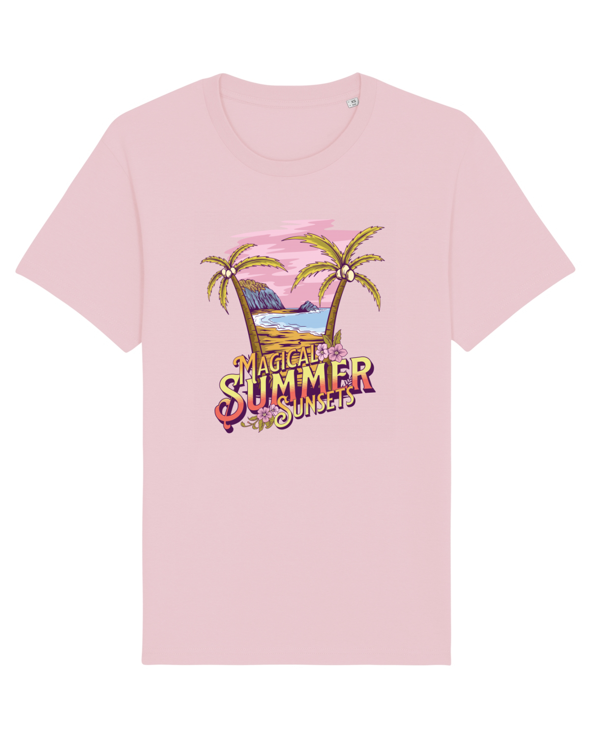 Tricou mânecă scurtă Unisex Rocker Cotton Pink