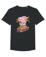 De vară: Magical summer sunsets Tricou mânecă scurtă guler larg Bărbat Skater