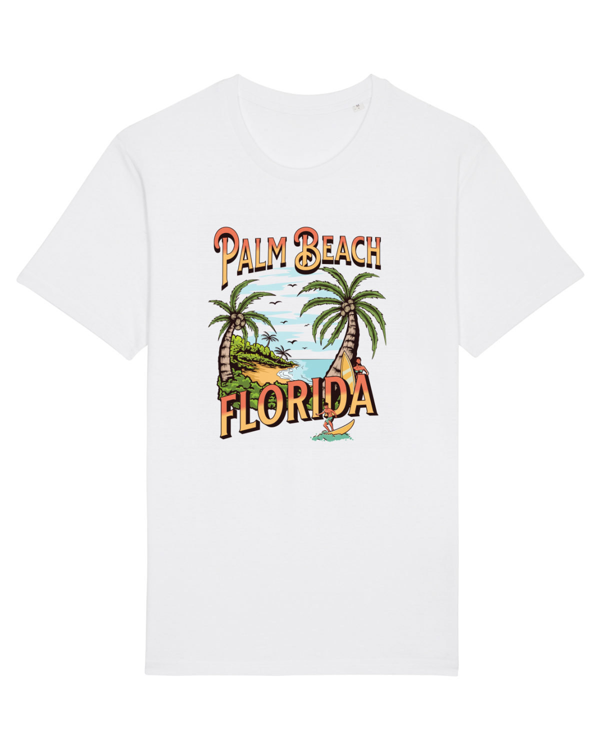 Tricou mânecă scurtă Unisex Rocker White