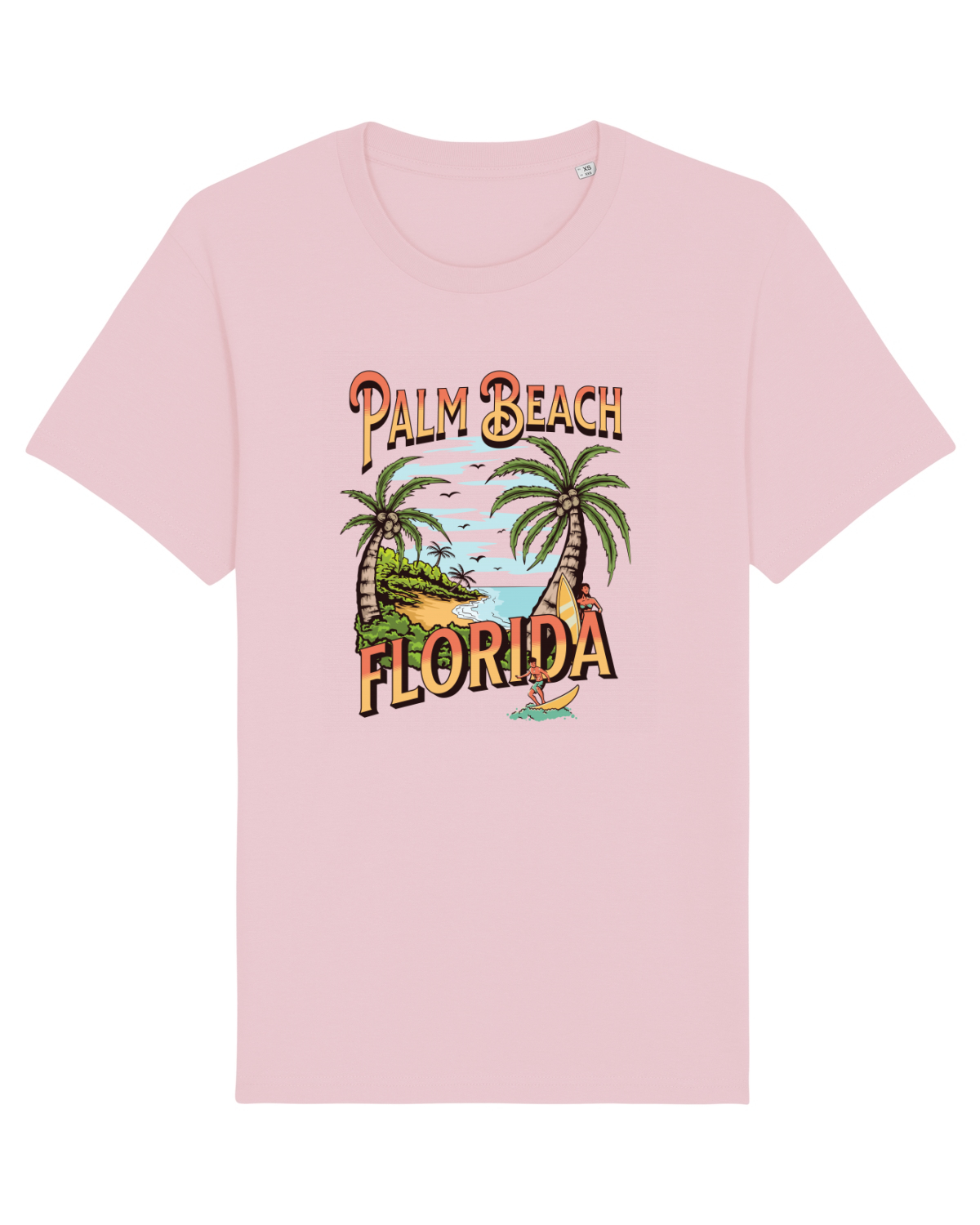 Tricou mânecă scurtă Unisex Rocker Cotton Pink