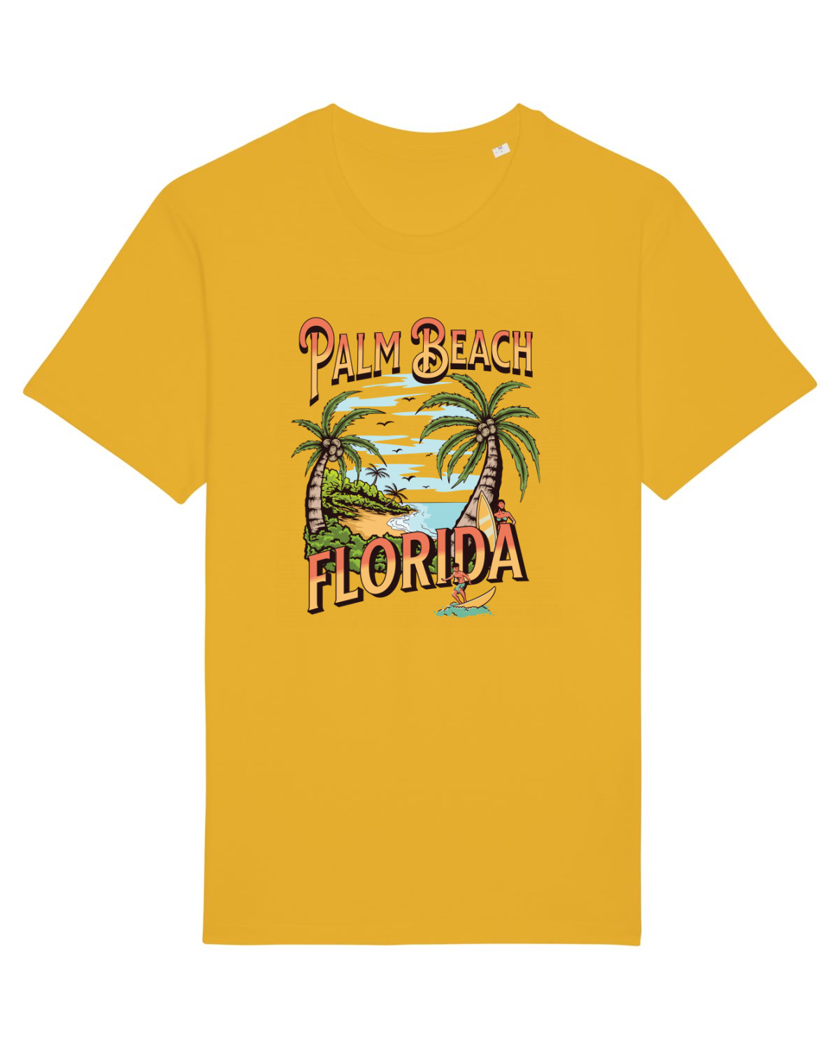 Tricou mânecă scurtă Unisex Rocker Spectra Yellow