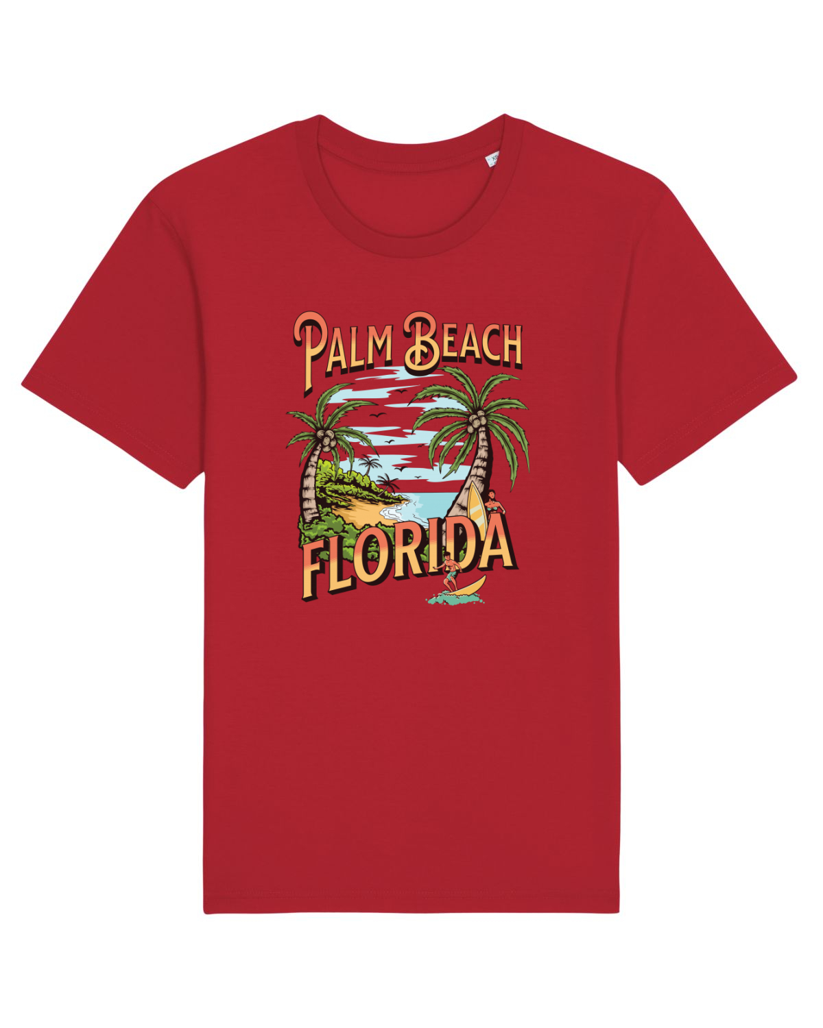 Tricou mânecă scurtă Unisex Rocker Red