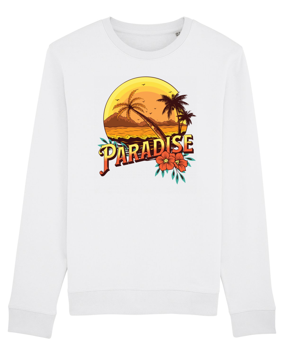 Bluză mânecă lungă Unisex Rise White