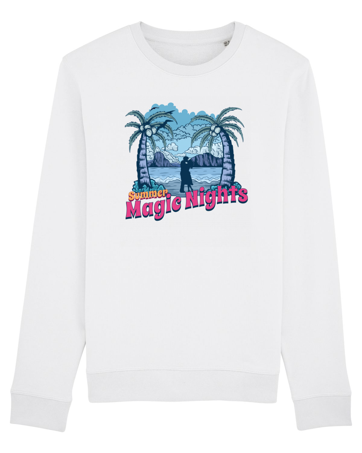 Bluză mânecă lungă Unisex Rise White