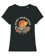 De vară: Surf paradise Tricou mânecă scurtă guler larg fitted Damă Expresser