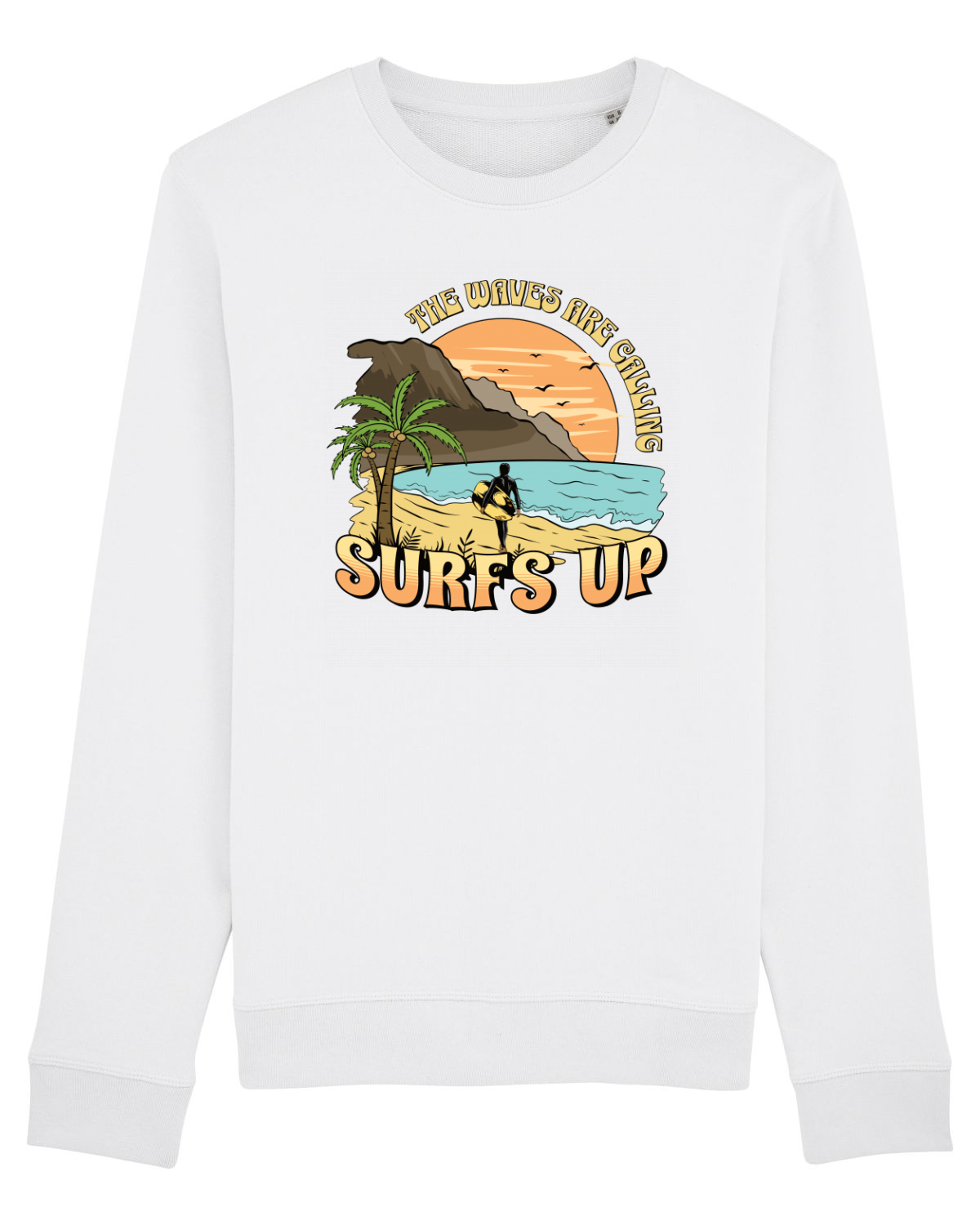 Bluză mânecă lungă Unisex Rise White