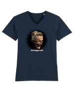Craniu cu casti - skullphones 05 Tricou mânecă scurtă guler V Bărbat Presenter