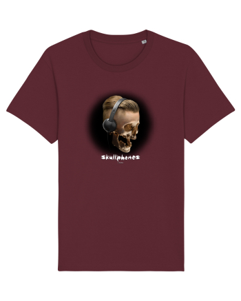Craniu cu casti - skullphones 05 Burgundy