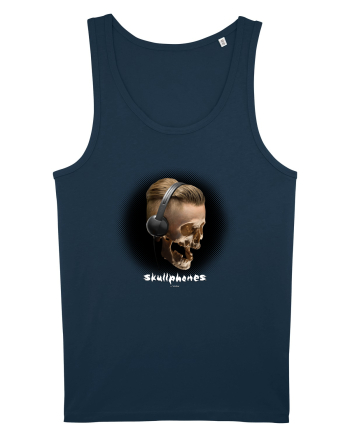 Craniu cu casti - skullphones 05 Navy